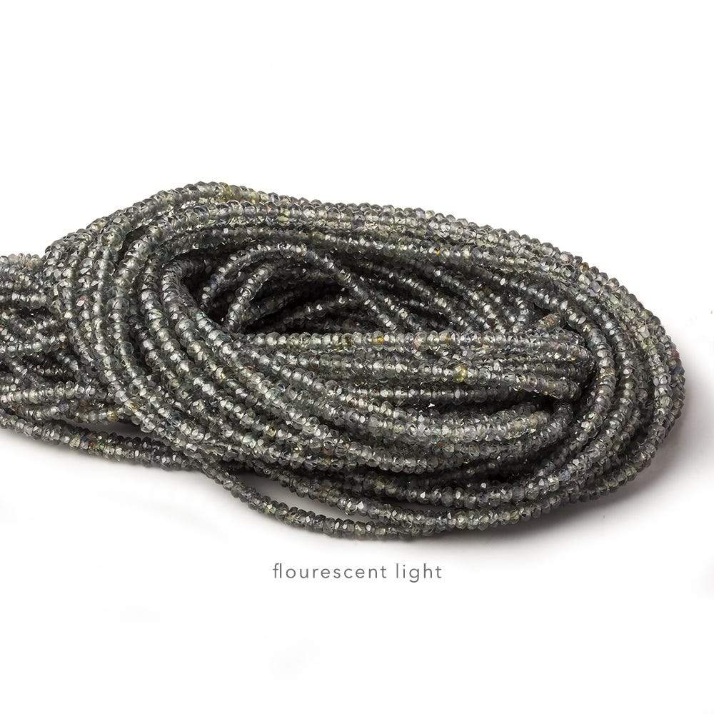 2-3mm Color Change Sapphire micro faceted rondelle beads 16 inch 250+ pieces