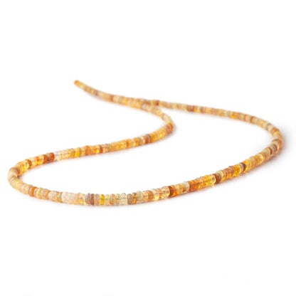 2-3mm Dark Golden Ethiopian Opal plain rondelle beads 18 inch 300 pieces AA