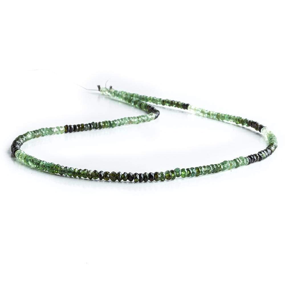 2-3mm Green Tourmaline Faceted Rondelle Beads 202 pcs