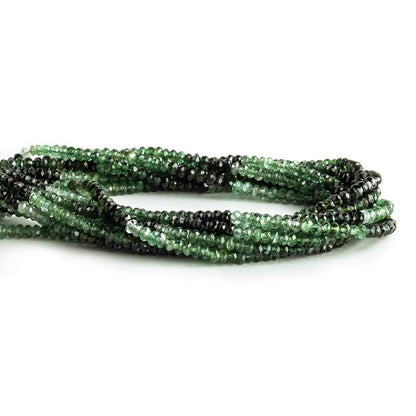 2-3mm Green Tourmaline Faceted Rondelle Beads 202 pcs