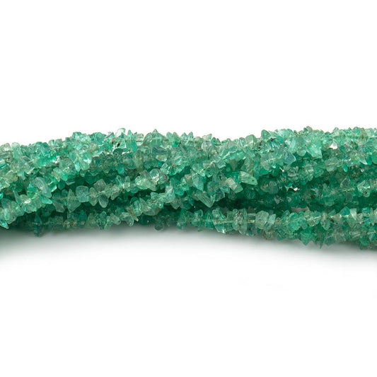 2-3mm Light Zambian Emerald Chip Beads 15 inch 300 pieces
