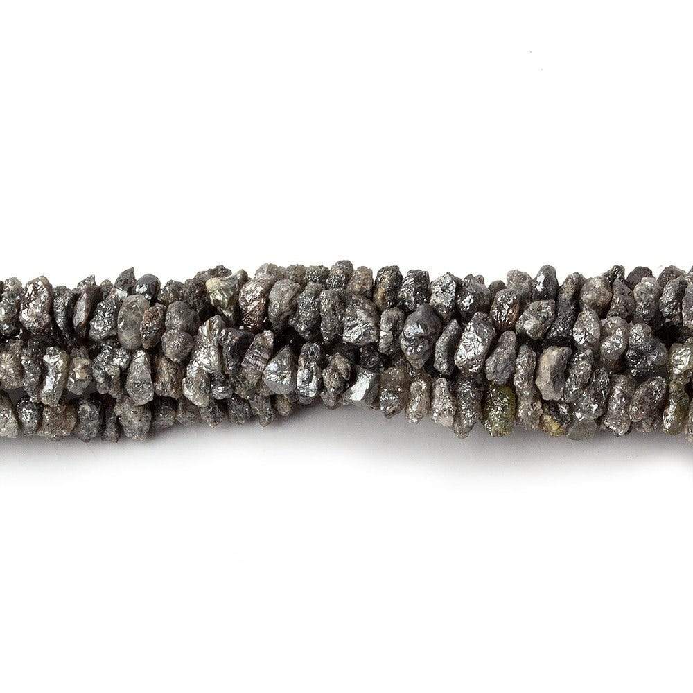 2-3mm Platinum Grey Diamond crystal nugget beads 15 inch 220 pieces