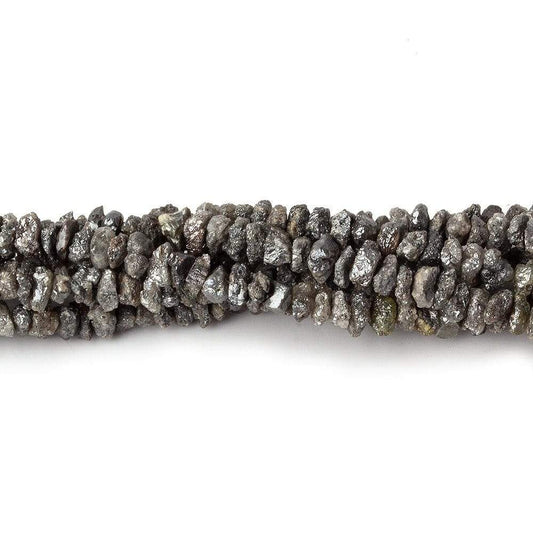 2-3mm Platinum Grey Diamond crystal nugget beads 15 inch 220 pieces