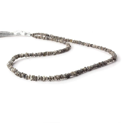 2-3mm Platinum Grey Diamond crystal nugget beads 15 inch 220 pieces
