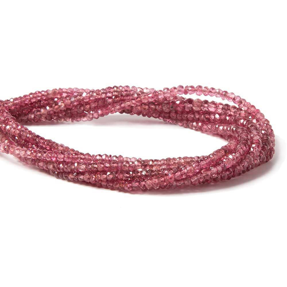 2-3mm Red Spinel faceted rondelle Beads 16 inch 294 pieces AA