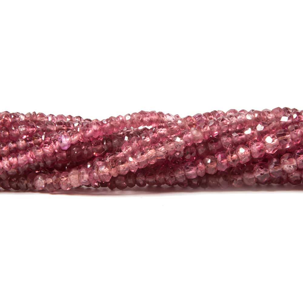 2-3mm Red Spinel faceted rondelle Beads 16 inch 294 pieces AA