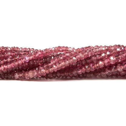 2-3mm Red Spinel faceted rondelle Beads 16 inch 294 pieces AA