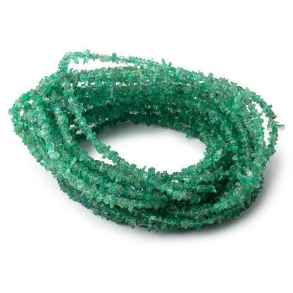 2-3mm Zambian Emerald Chip Beads 15 inch 300 pieces