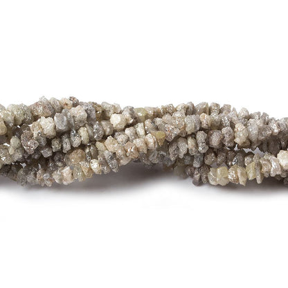 2-4.5mm Canary & Platinum Diamond crystal nugget beads 15 inch 225 pieces