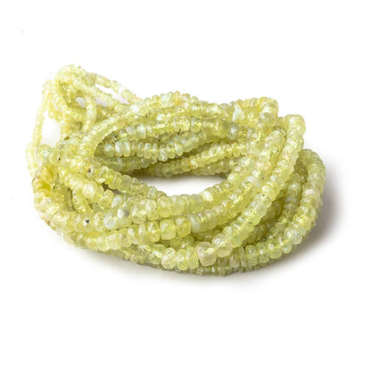 2-4.5mm Cat's Eye Chrysoberyl Faceted Rondelle Beads 18 inch 300 pieces