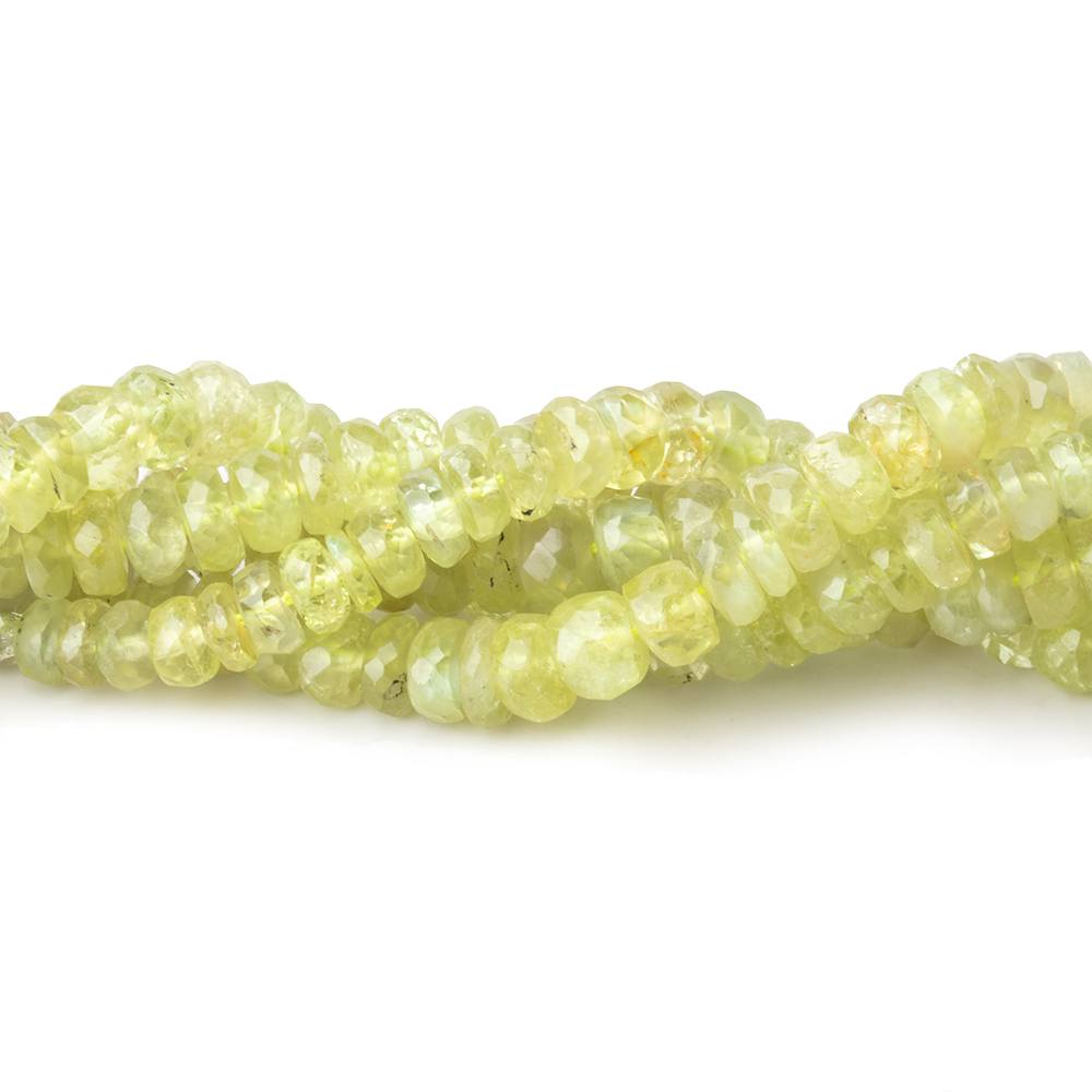 2-4.5mm Cat's Eye Chrysoberyl Faceted Rondelle Beads 18 inch 300 pieces