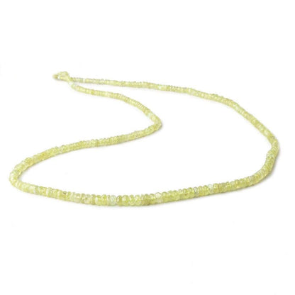 2-4.5mm Cat's Eye Chrysoberyl Faceted Rondelle Beads 18 inch 300 pieces
