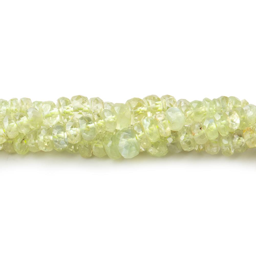2-4.5mm Cat's Eye Chrysoberyl Faceted Rondelles 18 inch 300 Beads
