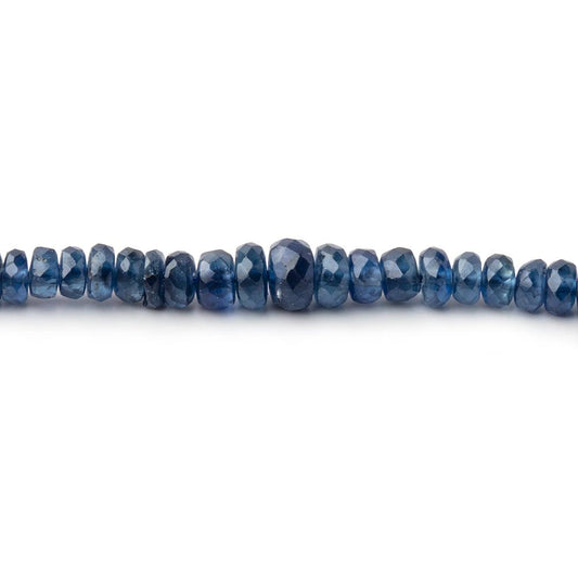 2-4mm Blue Sapphire Faceted Rondelle Beads 15.5 inch 245 pieces