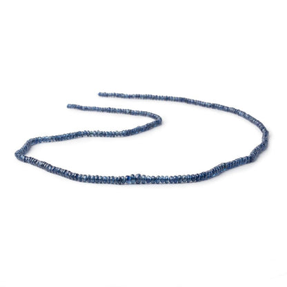 2-4mm Blue Sapphire Faceted Rondelle Beads 15.5 inch 245 pieces