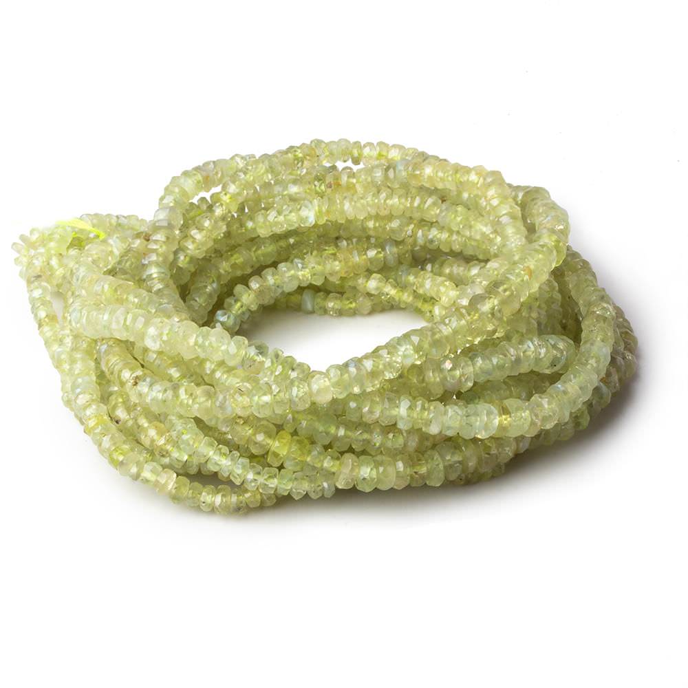 2-4mm Cat's Eye Chrysoberyl faceted rondelle beads 18 inch 295 pieces