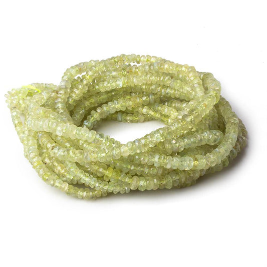 2-4mm Cat's Eye Chrysoberyl faceted rondelle beads 18 inch 295 pieces