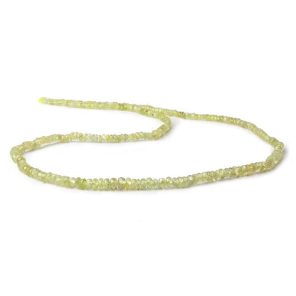 2-4mm Cat's Eye Chrysoberyl faceted rondelle beads 18 inch 295 pieces