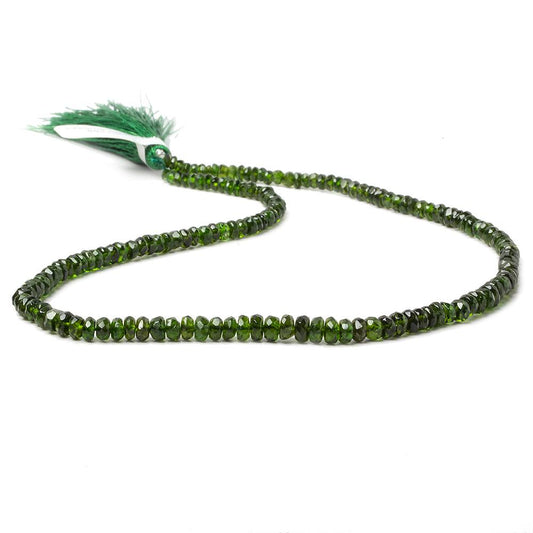 2-4mm Chrome Diopside faceted rondelle Beads 13 inch 161 pieces