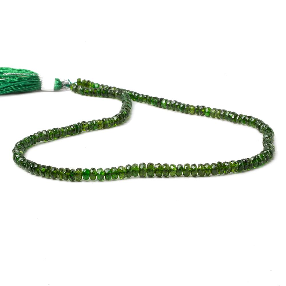 2-4mm Chrome Diopside faceted rondelle Beads 14 inch 164 pieces