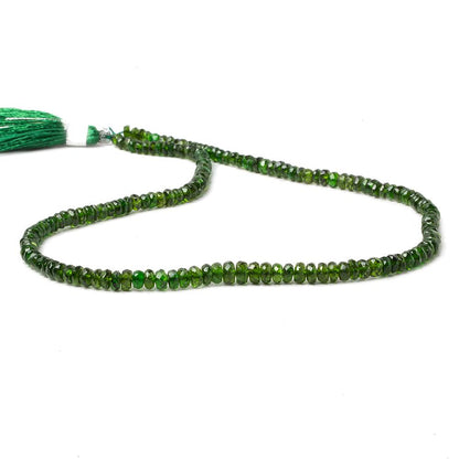 2-4mm Chrome Diopside faceted rondelle Beads 14 inch 164 pieces