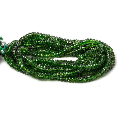 2-4mm Chrome Diopside faceted rondelle Beads 14 inch 164 pieces