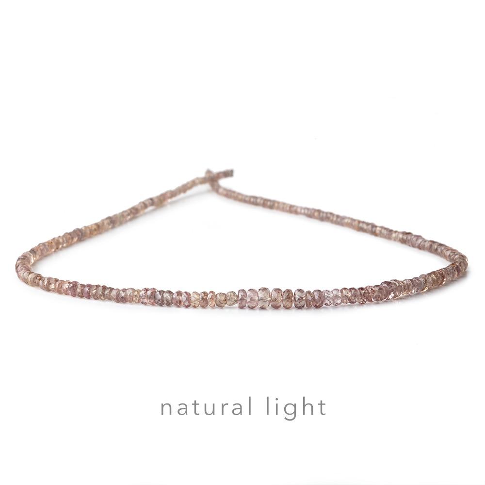 2-4mm Color Change Garnet Faceted Rondelle Beads 16 inch 257 pieces