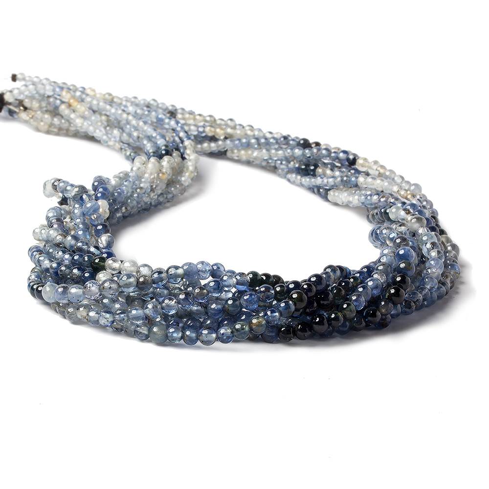 2-4mm Sapphire Beads Plain Rounds 16.5 inch 160 pieces