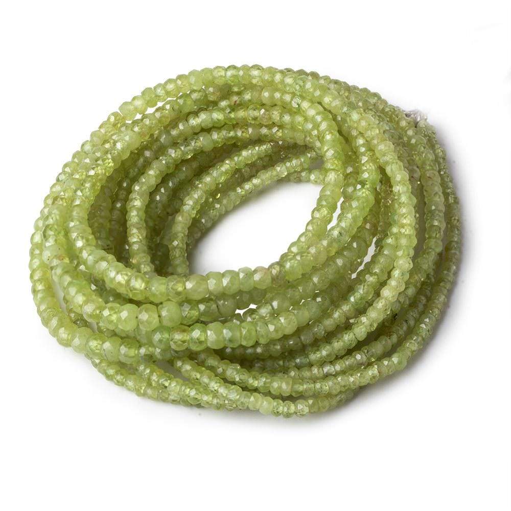 2-4mm Sphene faceted rondelle beads 18 inch 240 pieces A