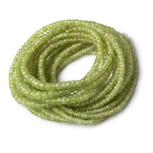 2-4mm Sphene faceted rondelle beads 18 inch 240 pieces A