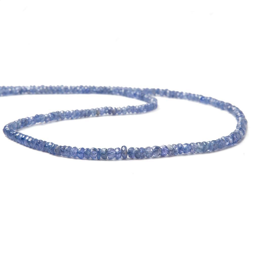 2-4mm Tanzanite Beads Faceted Rondelle 16 inch 226 pieces