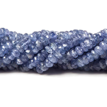 2-4mm Tanzanite Beads Faceted Rondelle 16 inch 226 pieces