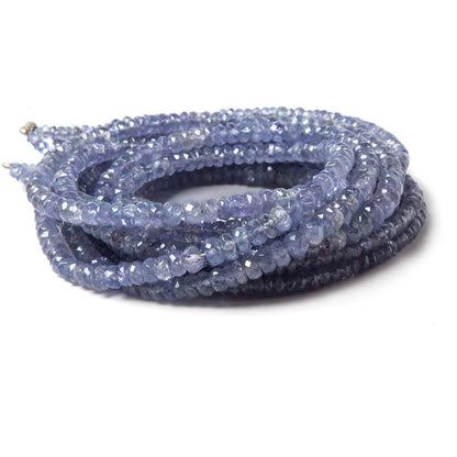 2-4mm Tanzanite Beads Faceted Rondelle 17 inch 240 pieces