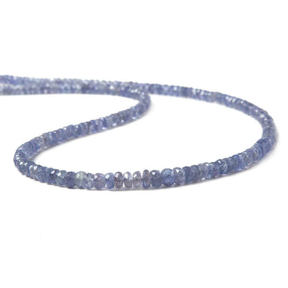2-4mm Tanzanite Beads Faceted Rondelle 17 inch 240 pieces