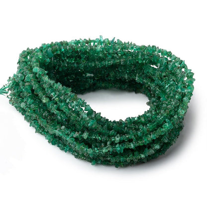 2-4mm Zambian Emerald Chip Beads 15 inch 290 pieces