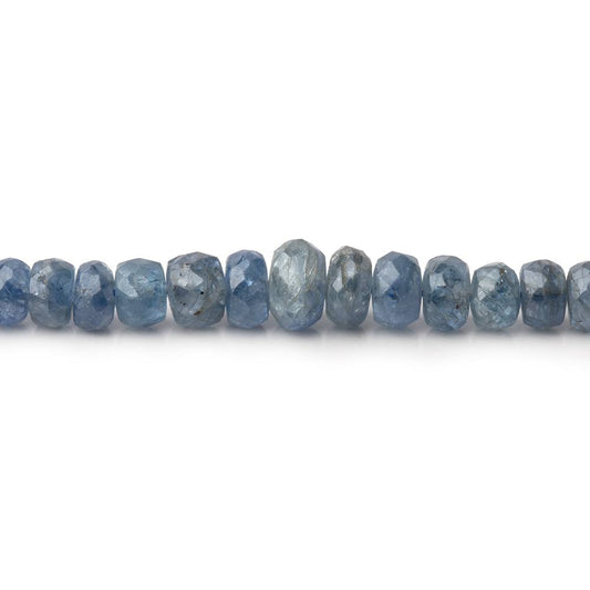 2-5.5mm Ceylon Blue Sapphire Faceted Rondelle Beads 20 inch 250 pieces