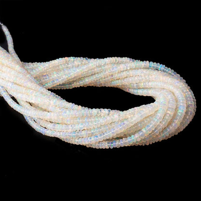 2-5mm Ethiopian Opal Faceted Rondelle Beads 16 inch 230 pieces AA