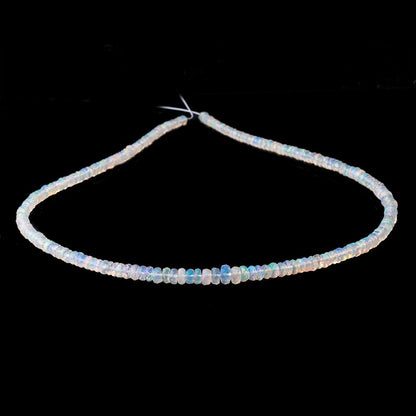 2-5mm Ethiopian Opal Faceted Rondelle Beads 16 inch 230 pieces AA