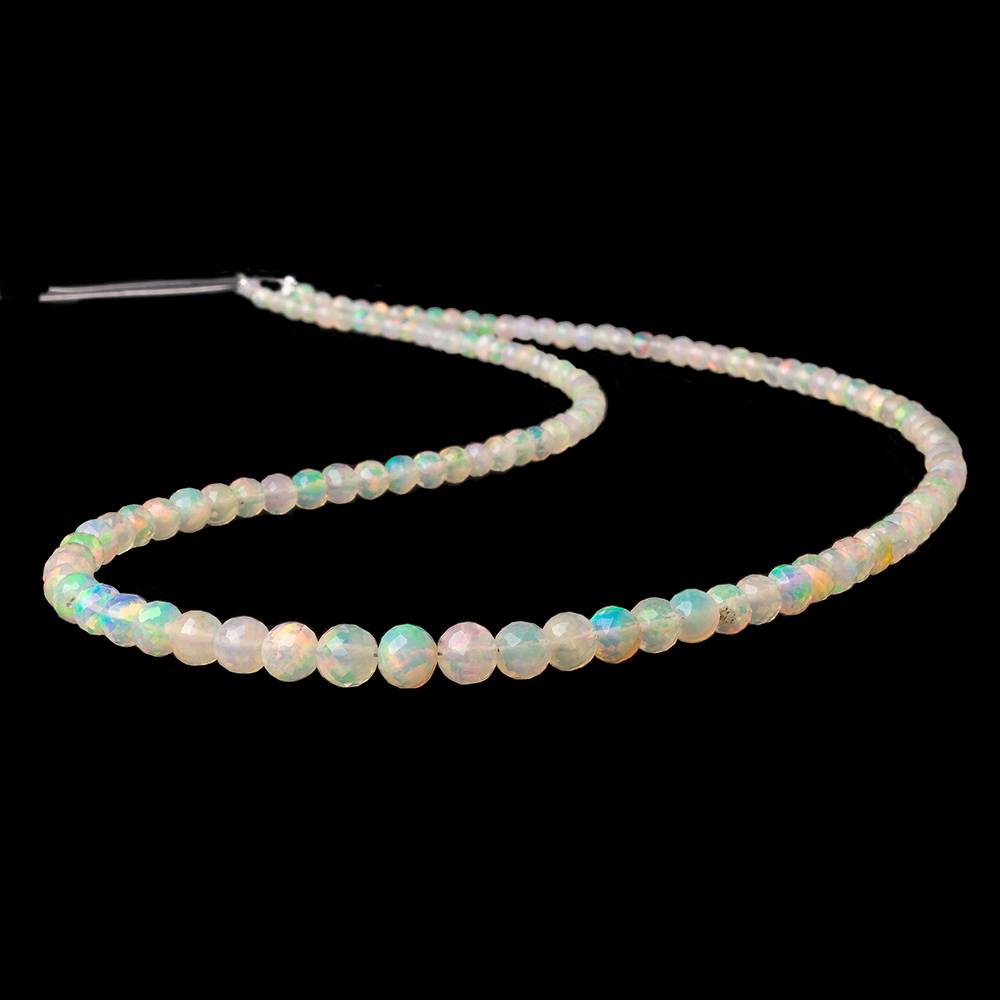 2-5mm Golden Ethiopian Opal Micro Faceted Rounds 17 inch 114 beads AAA