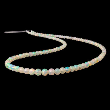 2-5mm Golden Ethiopian Opal Micro Faceted Rounds 17 inch 114 beads AAA