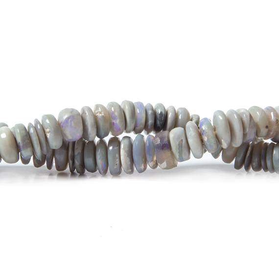2-5mm Grey Beige Australian Opal Plain Heshi Beads 18 inch 260 pieces A