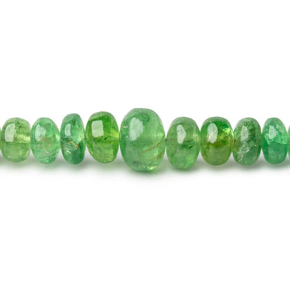 3-7mm Tsavorite Garnet Plain Rondelle Beads 16 inch 200 pieces AA