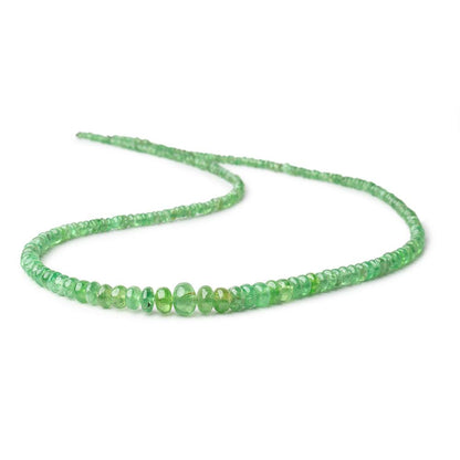 3-7mm Tsavorite Garnet Plain Rondelle Beads 16 inch 200 pieces AA