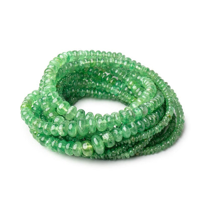 3-7mm Tsavorite Garnet Plain Rondelle Beads 16 inch 200 pieces AA