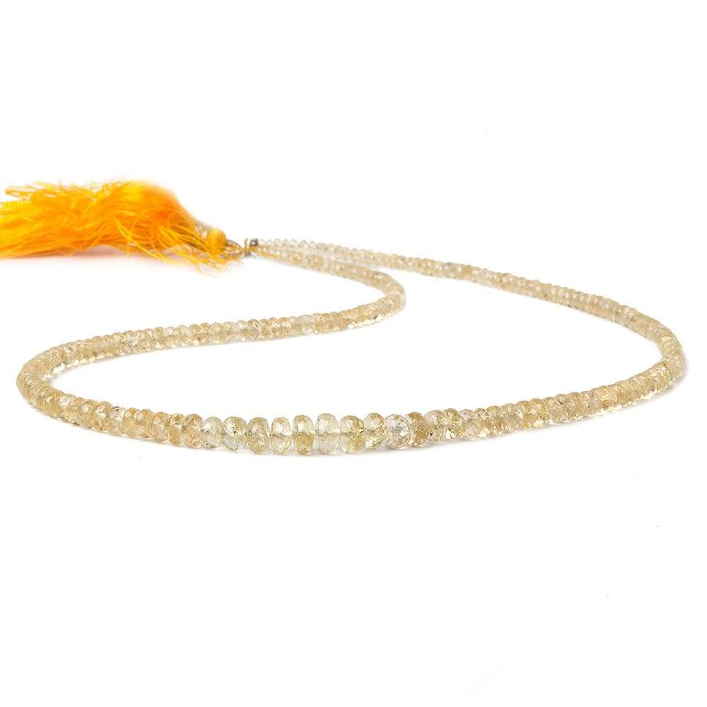 2-6mm Imperial Topaz Faceted Rondelle Beads 16 inch 182 beads