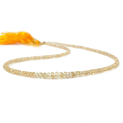 2-6mm Imperial Topaz Faceted Rondelle Beads 16 inch 182 beads