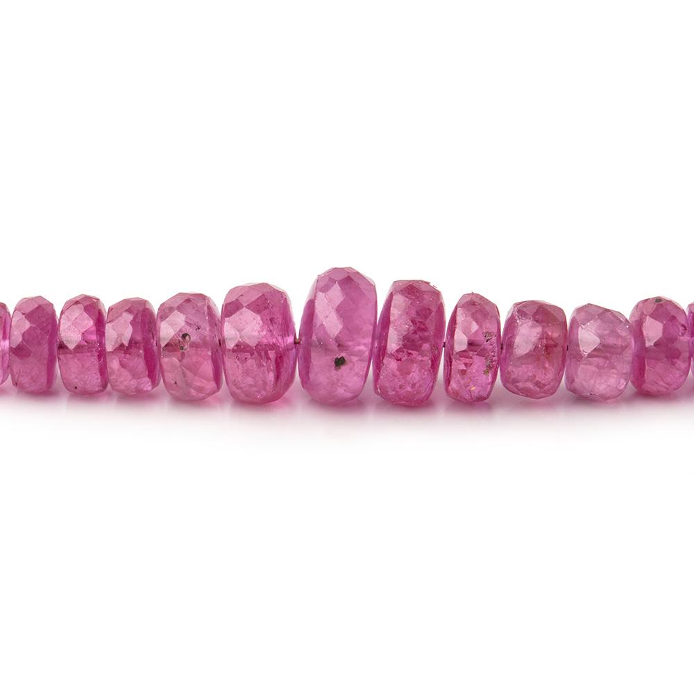 2-6mm Ruby Faceted Rondelle Beads 16 inch 200 pieces AA