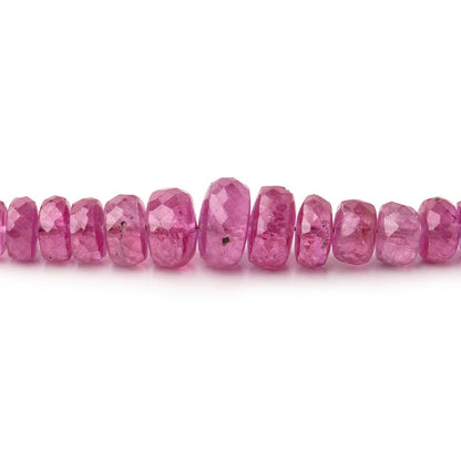 2-6mm Ruby Faceted Rondelle Beads 16 inch 200 pieces AA