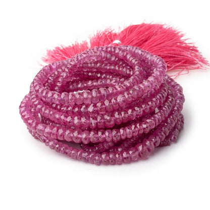 2-6mm Ruby Faceted Rondelle Beads 16 inch 200 pieces AA