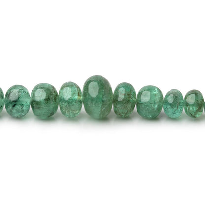2-7.5mm Emerald Plain Rondelle Beads 20 inch 227 pieces AA